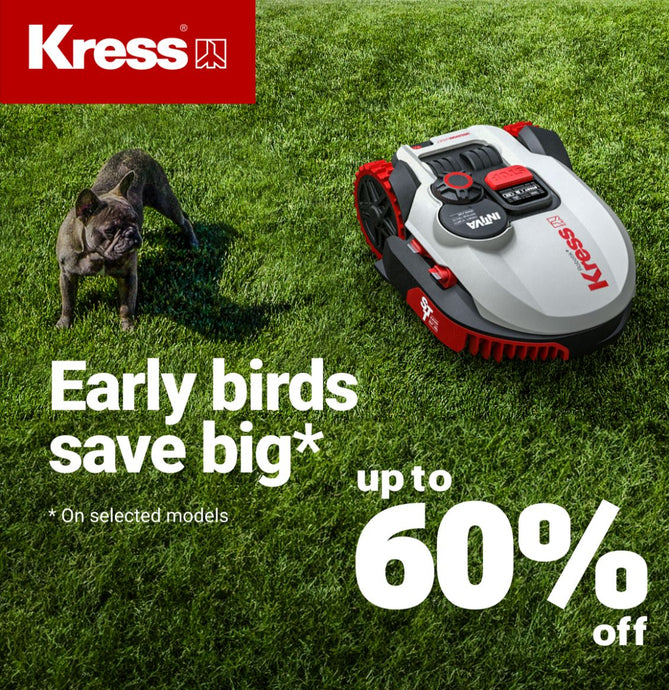 Get a Kress Robotic Mower for up to 60% off (Limited Time Only*)